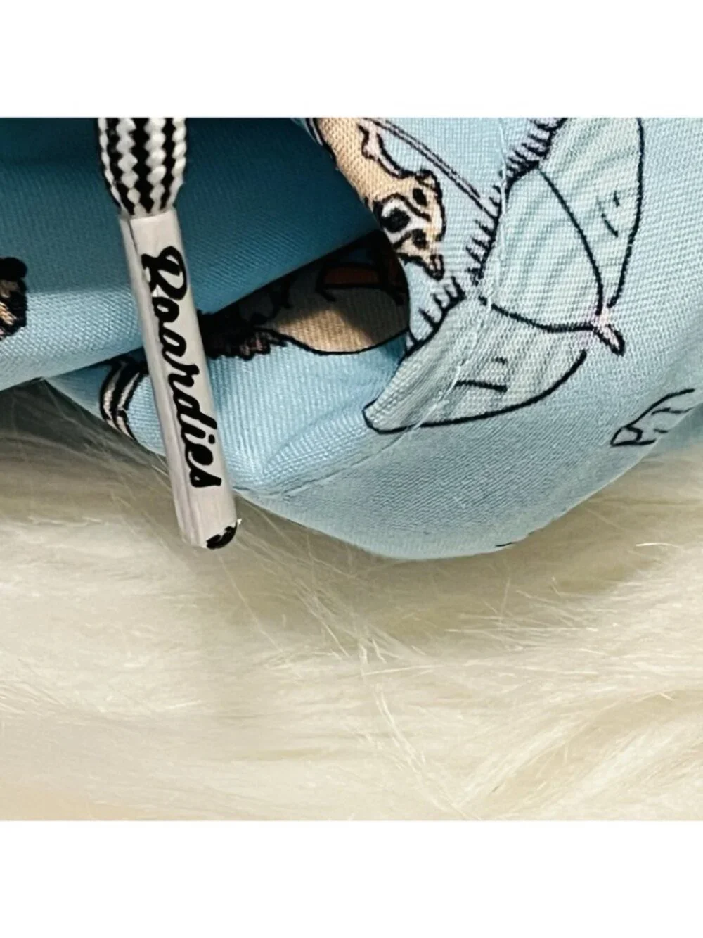 NEW Boardies Apparel Boy's Beach Folk Swim Trunks Light Blue Wet Bag Age 3/4Y